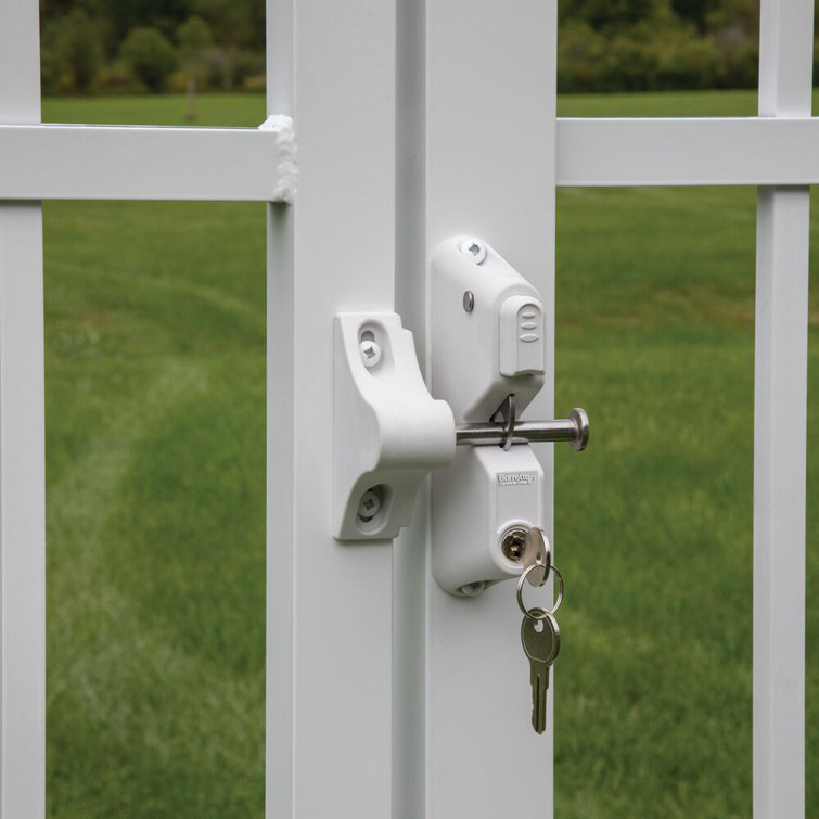 Barrette Outdoor Living Locking Gravity Latch with TwoSided Key Entry